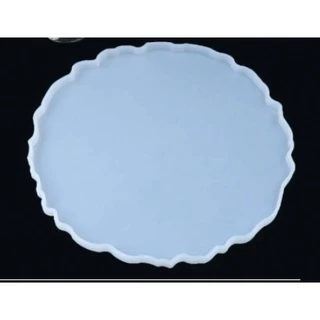 Molde de silicone para resina Epóxi / Eternização / Porta Copos Coaster/ Redondo Irregular 13cm