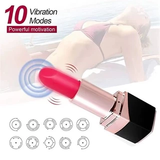 Vibrador Batom Recarregável 10 modos de vibração Estimulador Clitóris TD-13