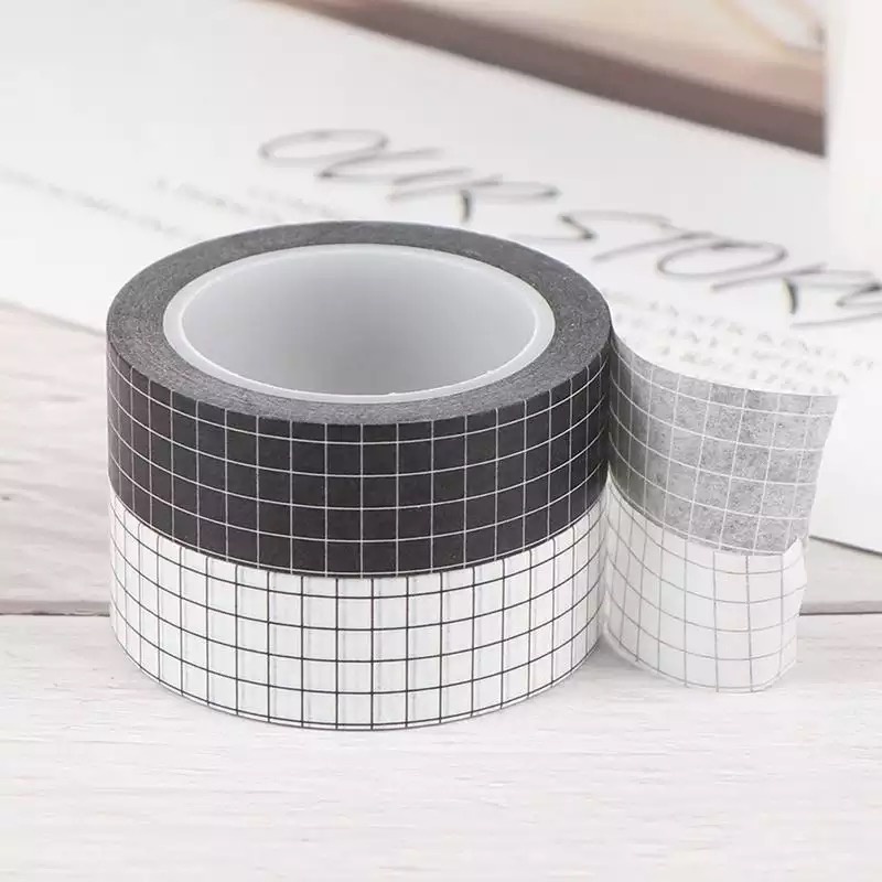 Washi Tape Gride diversas cores 1,5 cm x 10 mts | Shopee Brasil