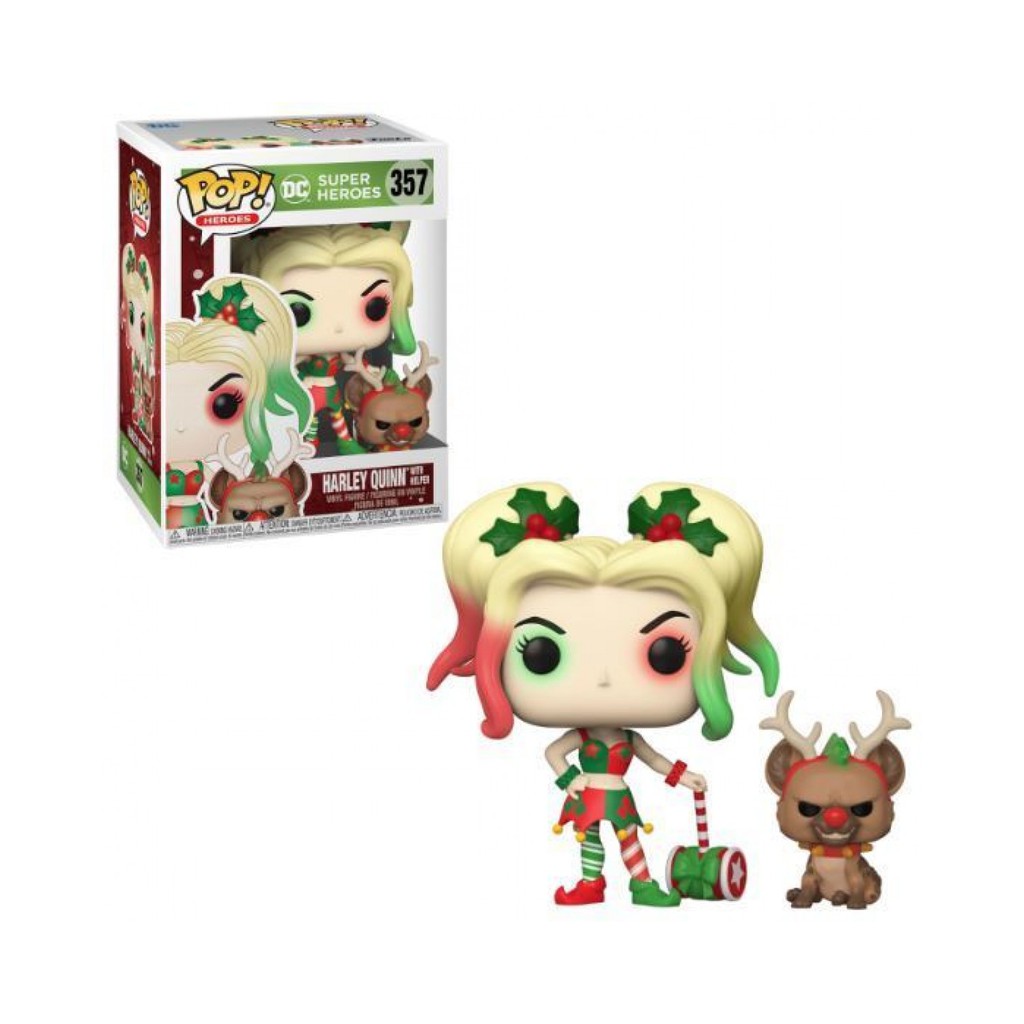 Funko Pop Harley Quinn With Helper 357 DC Super Heroes | Shopee Brasil
