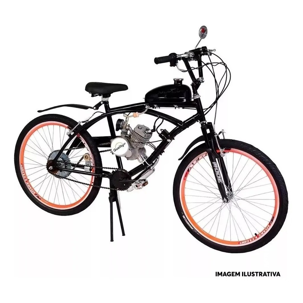Motorizada 80cc  Bicicleta motorizada, Ideias de bicicleta, Bicicletas  personalizadas