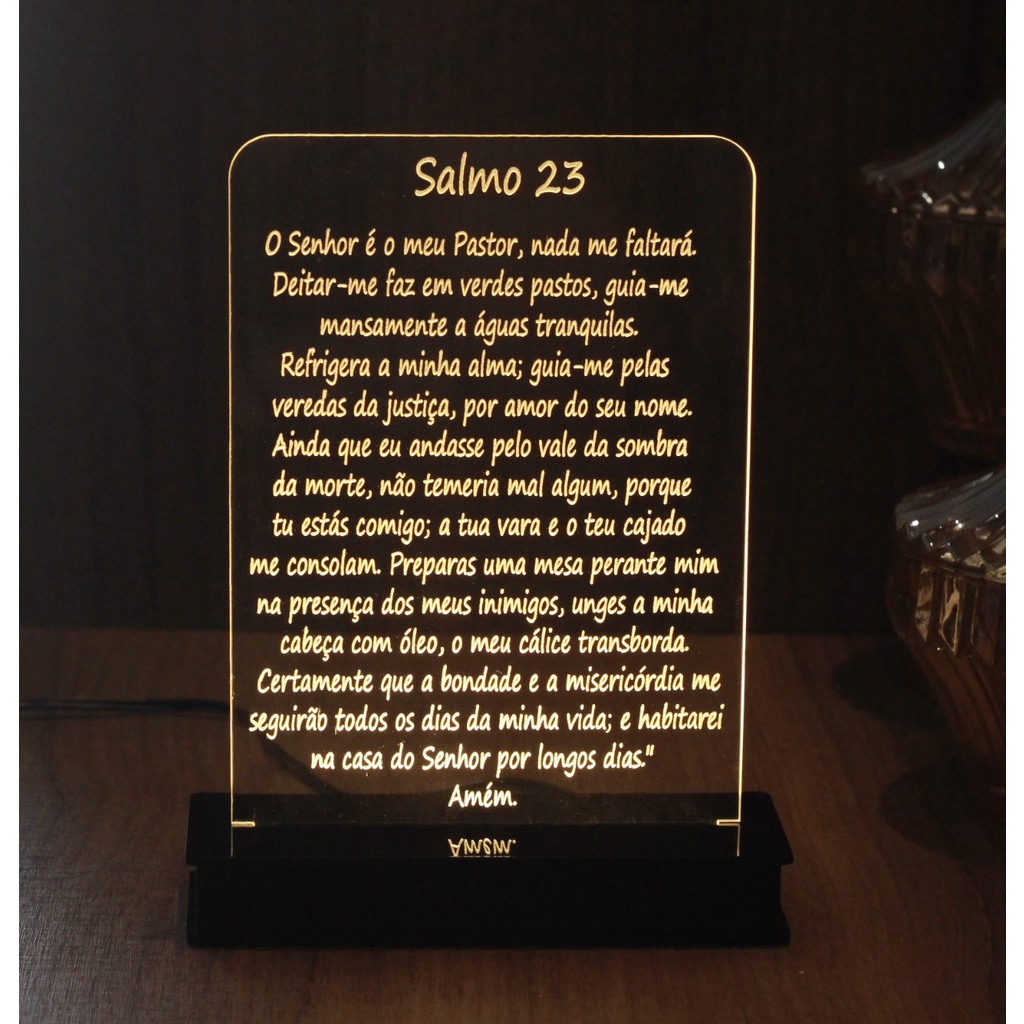 100 Santinhos Salmo 23 (oração no verso) - 7x10 cm