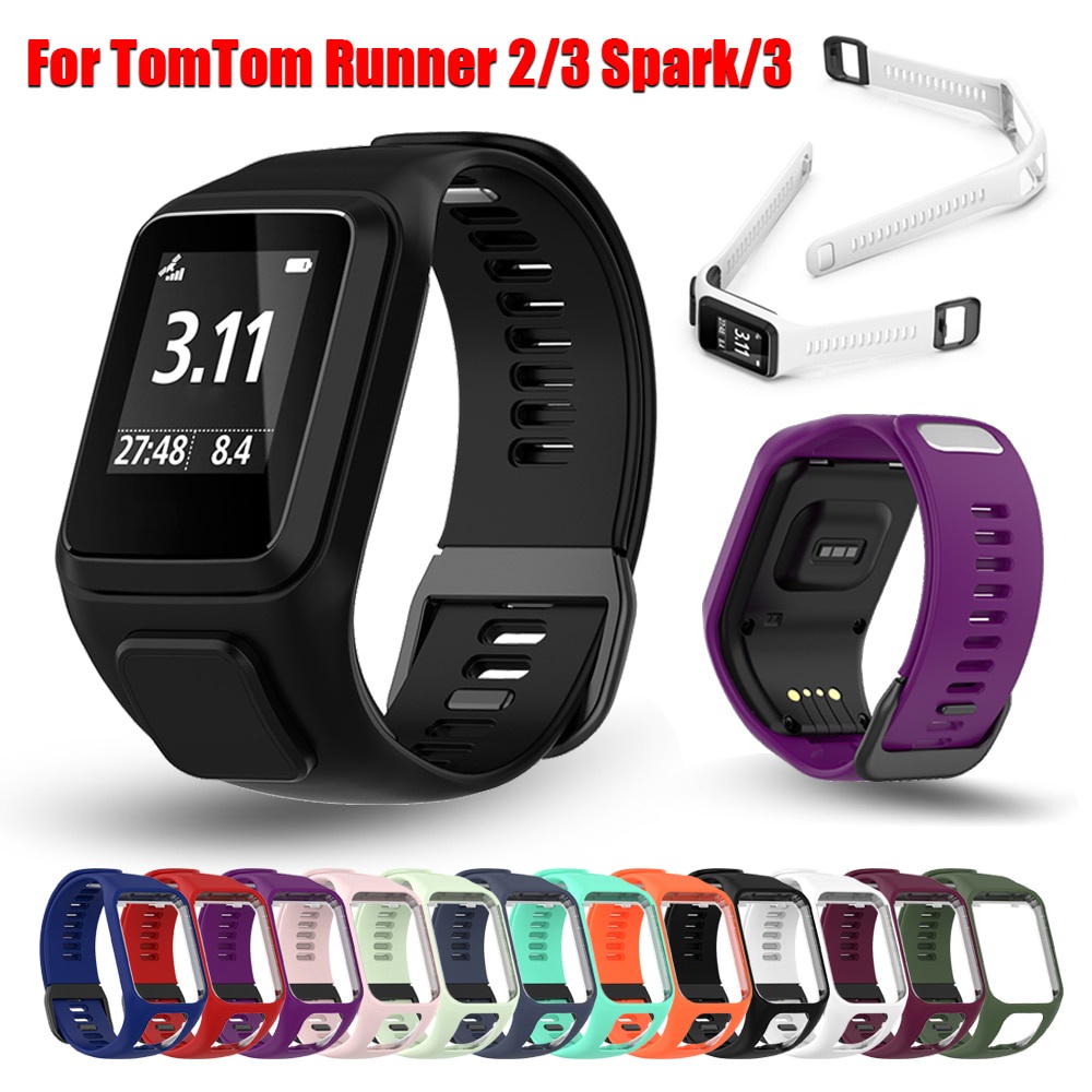 Vhbw cinturino compatibile con TomTom Runner 2, Runner 3, Spark, Spark