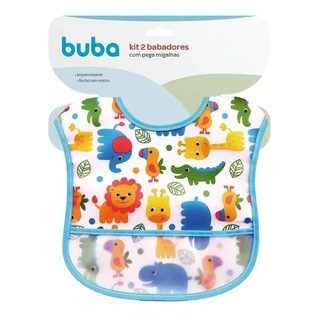 Babador Impermeável Com Bolso Pega Migalhas Alimentação Buba