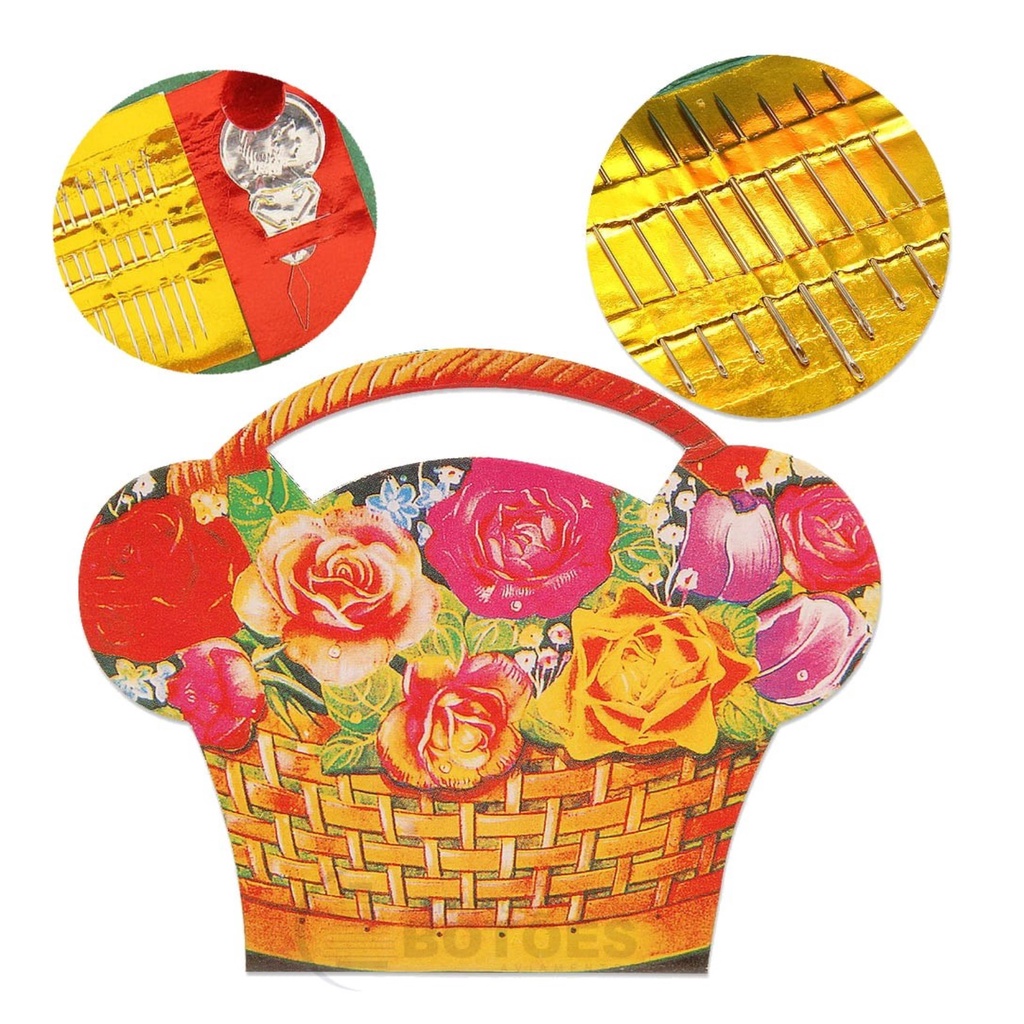 kit de Agulhas Mãos Agulheiro Passador De Linha Costura e Bordado 20 Peças