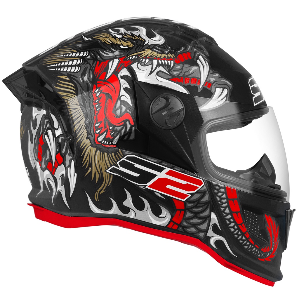 Capacete Personalizado Moto Fechado Pro Tork Stealth Dragon Esportivo ...