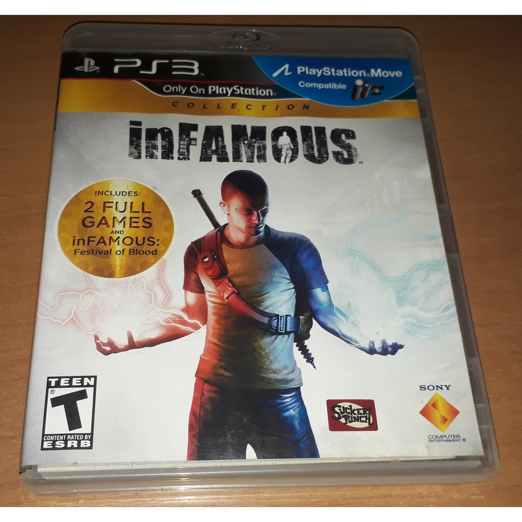 inFAMOUS - (Capa Dura) - Jogo PS3 Midia Fisica | Lojas 99