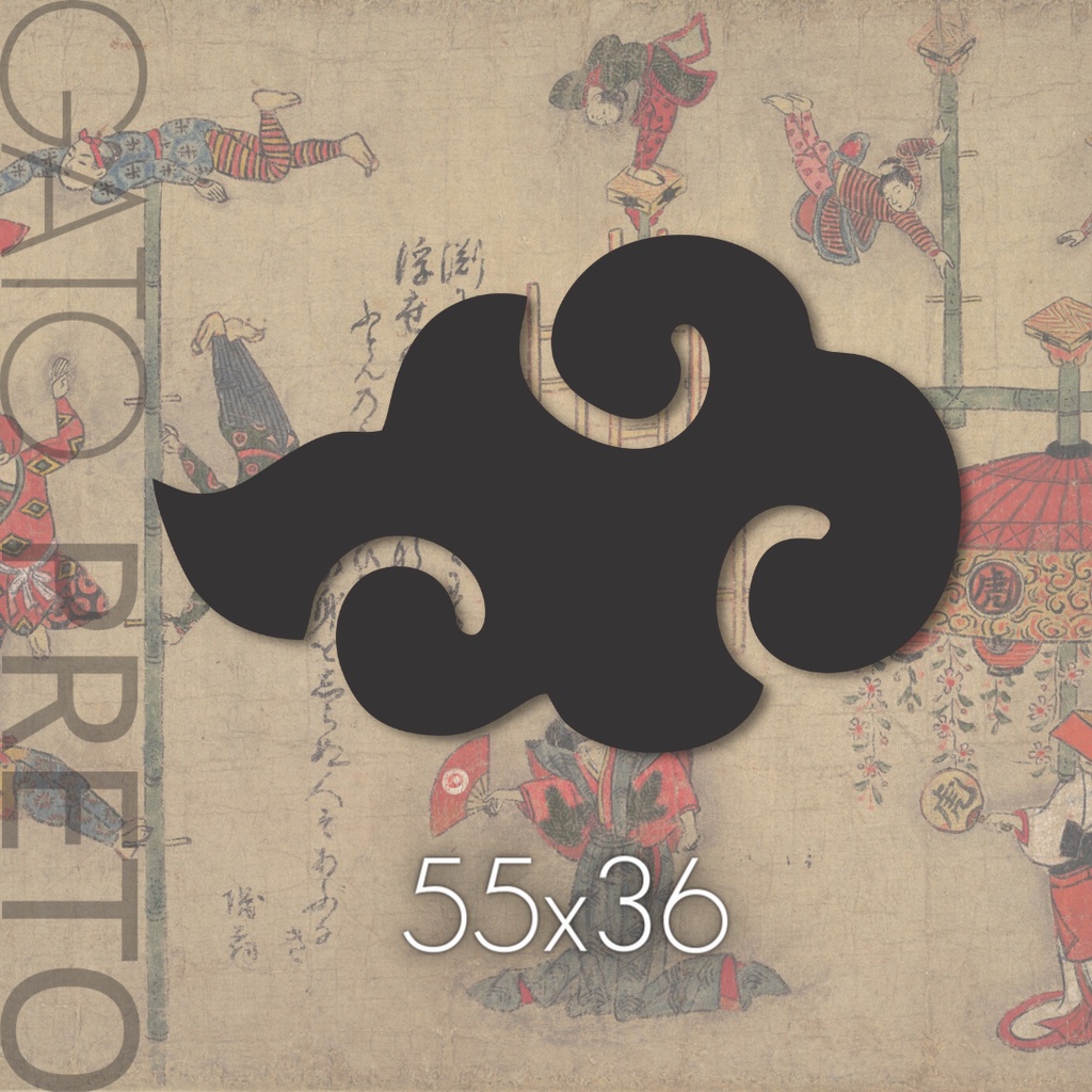 Placa Quadro Decorativo Nuvem Akatsuki Simbolo Anime Naruto Logo ...