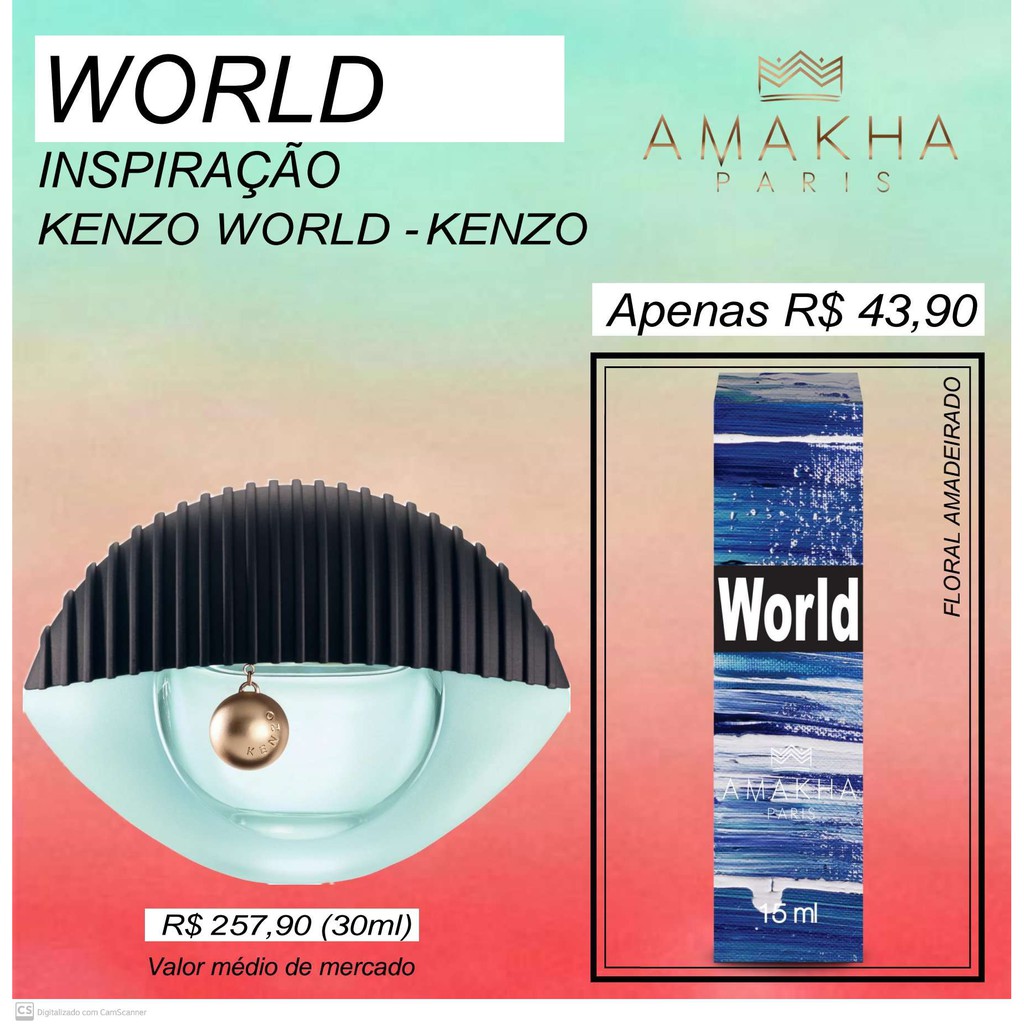 WORLD KENZO WORLD KENZO Perfumes Amakha Paris de 15 ML fixacao de 12 a 24 horas Shopee Brasil