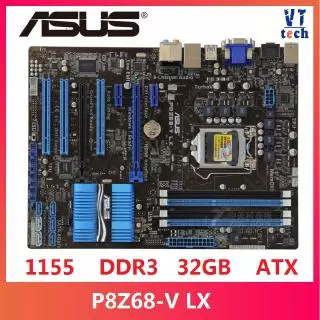 Asus P8Z68-V LX Desktop Motherboard Z68 Socket LGA 1155 i3 i5 i7 DDR3 32G ATX UEFI BIOS Original Used Mainboard On Sale