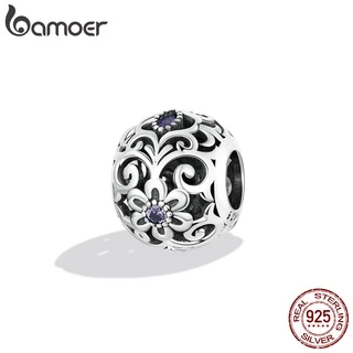 Bamoer 925 Pulseira Clássica De Prata Com Contas/Charme Da Moda Para Diy/Acessórios SCC2183 em Oferta na Shopee