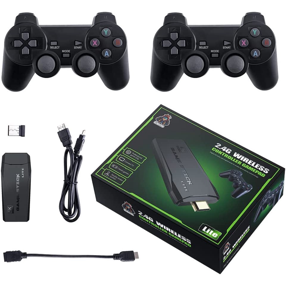 Console Blulory Game Stick Lite 4K Ultra HD 2 Controles Sem Fio ...