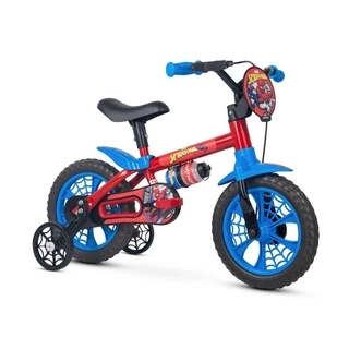 Bicicleta Bicicletinha Menino Infantil Aro 12 SPIDER MAN / HOMEM ARANHA - Nathor
