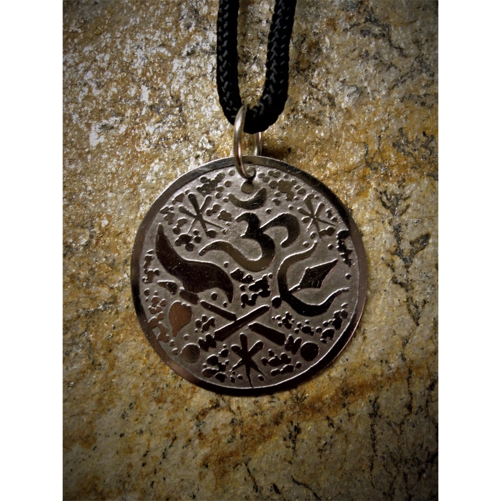 Collana Pendente Om Hindu Artigianato Fatta A Mano Tibet A37 76
