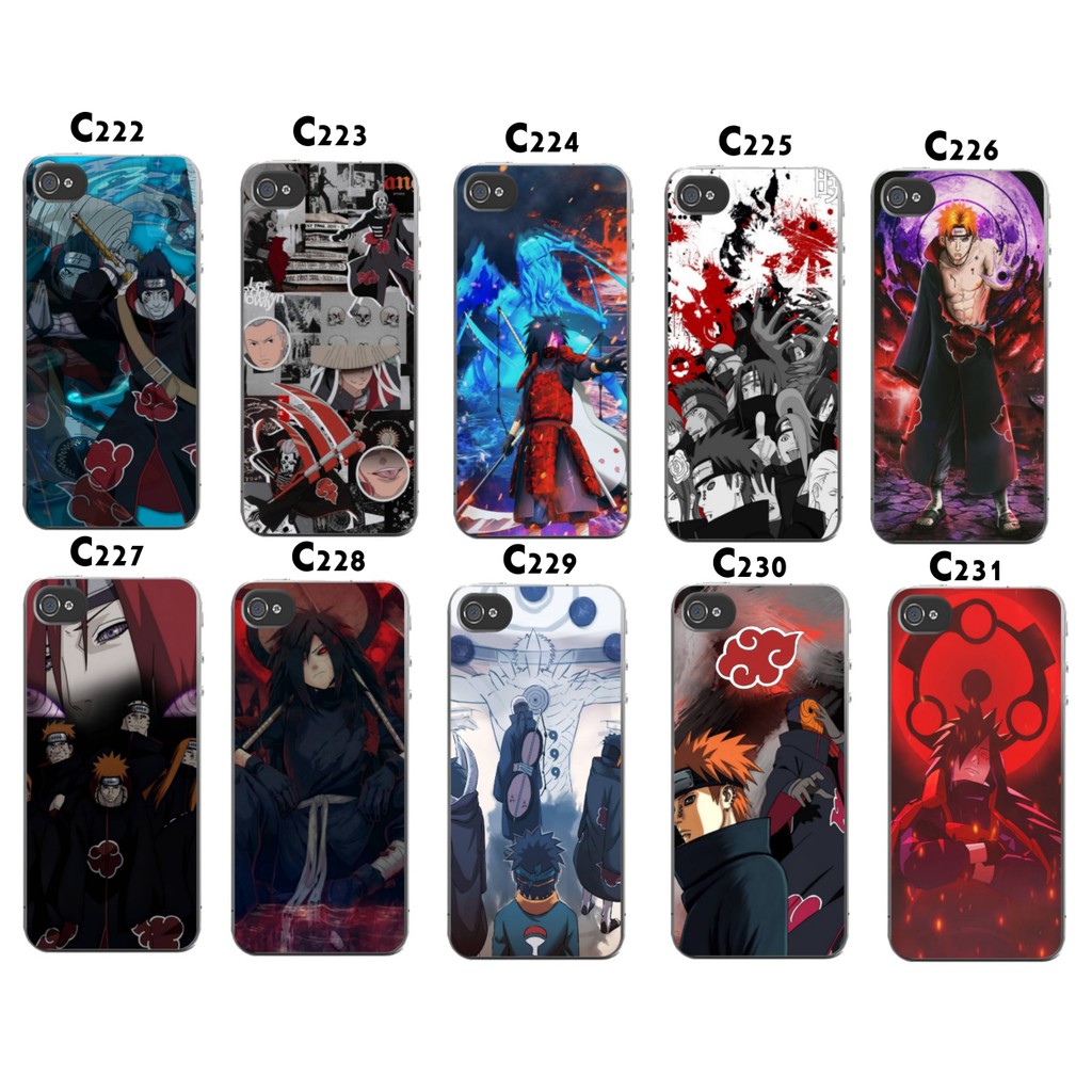 Capinha para celular Naruto - Nuvens Akatsuki