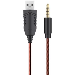 Headset Gamer Fone de ouvido Headphone com Microfone LED entrada USB e P3 LC-843 Marca XTRAD