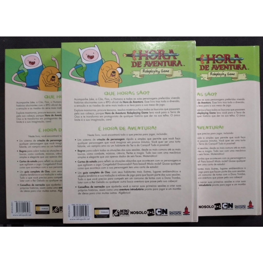 Hora da Aventura Livro de Regras (Ficha + mapa) - Livro de RPG ...