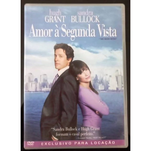 Dvd Amor à Segunda Vista Sandra Bullock Shopee Brasil