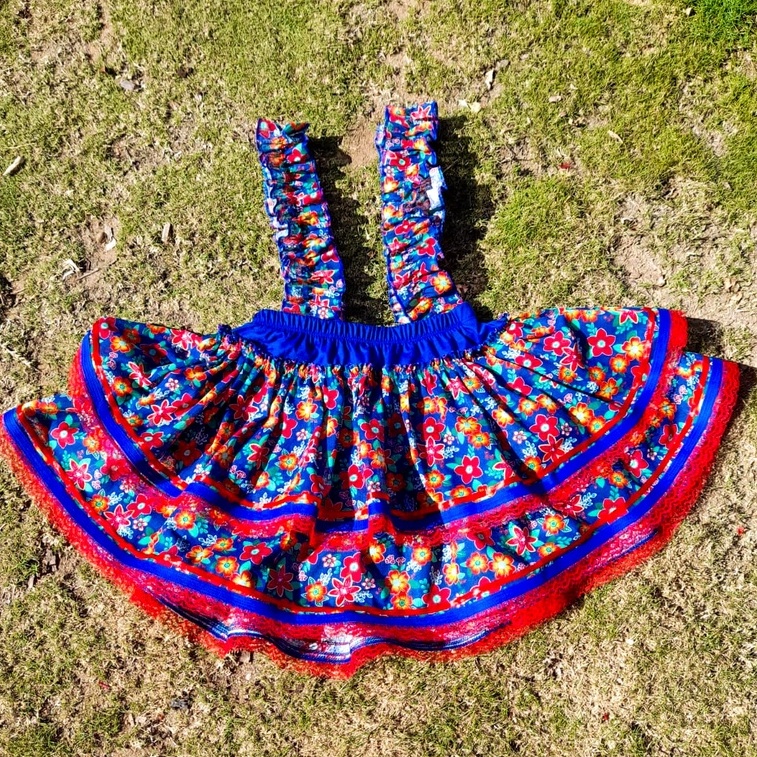 Vestido Jardineira Coração Festa Junina Caipir Adulto Xadrez