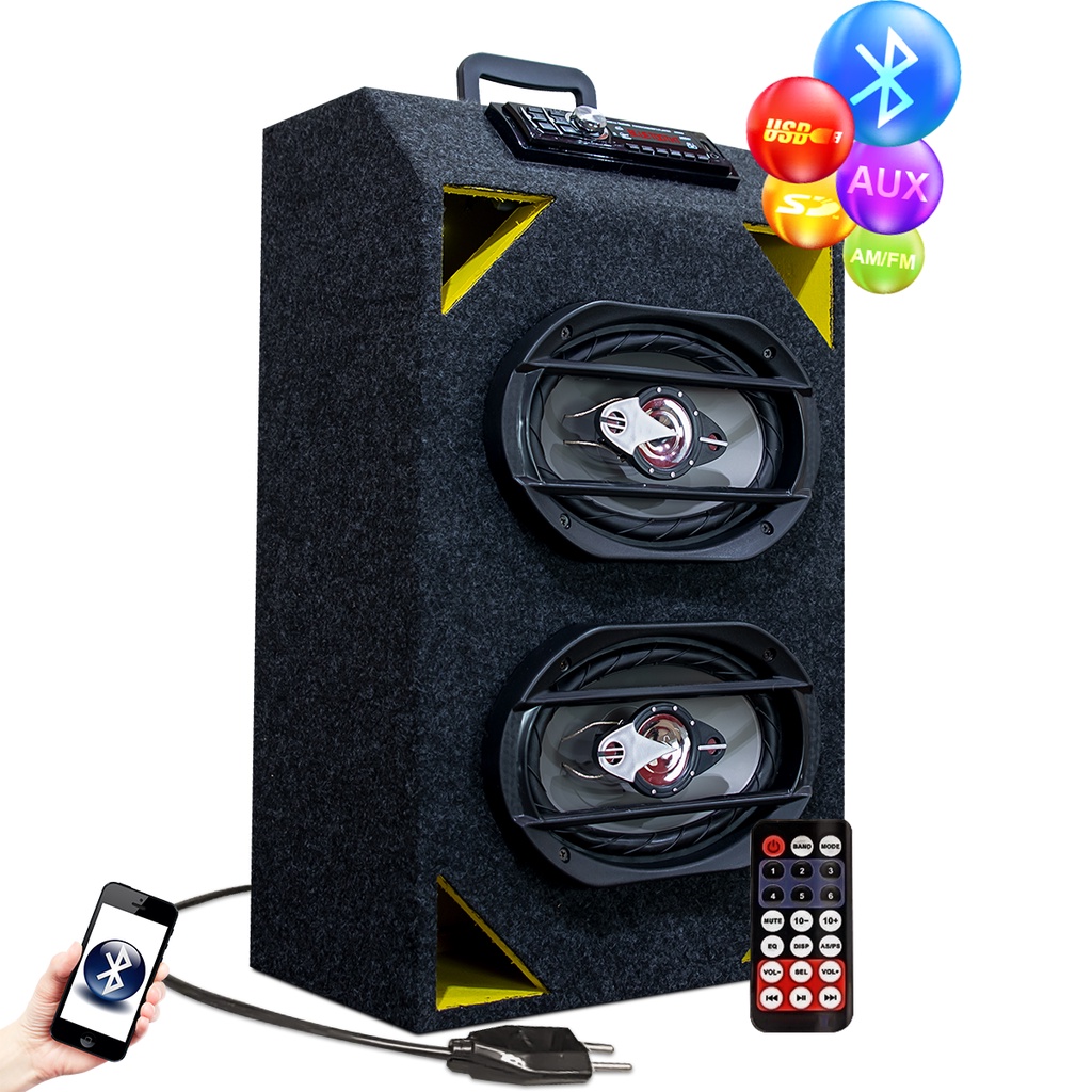 Caixa Amplificada Bob Radio Bluetooth Usb Residencial Leson