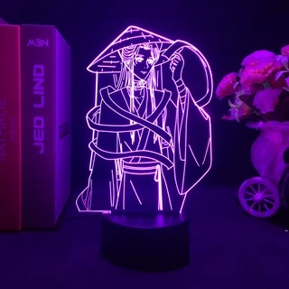 Luz Led Anime Tian Guan Ci Fu Xie Lian 3d Noturna Para Decoração De Quarto Aniversário Lâmpada De Mesa Manga Heaven Bênção Oficial