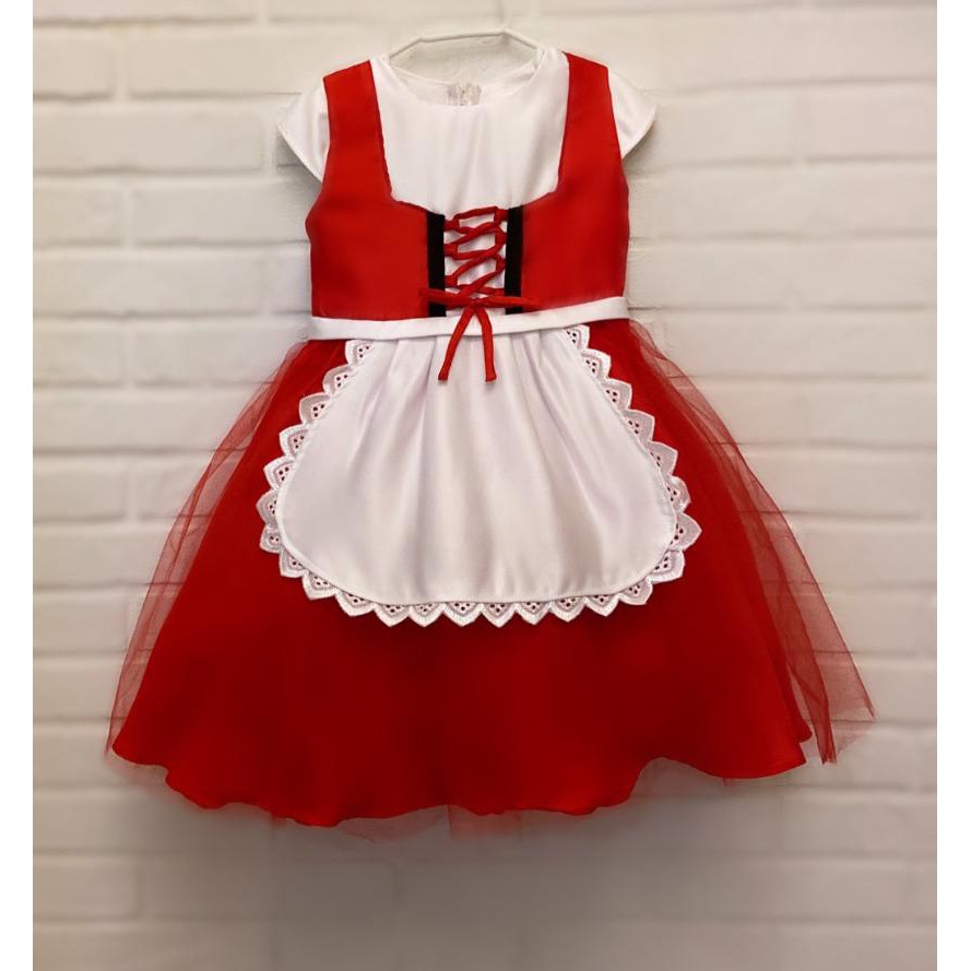 Vestido infantil hot sale chapeuzinho vermelho