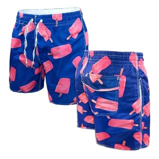 Kit 3 Calção Bermuda Short Masculino Estampado Verão Praia
