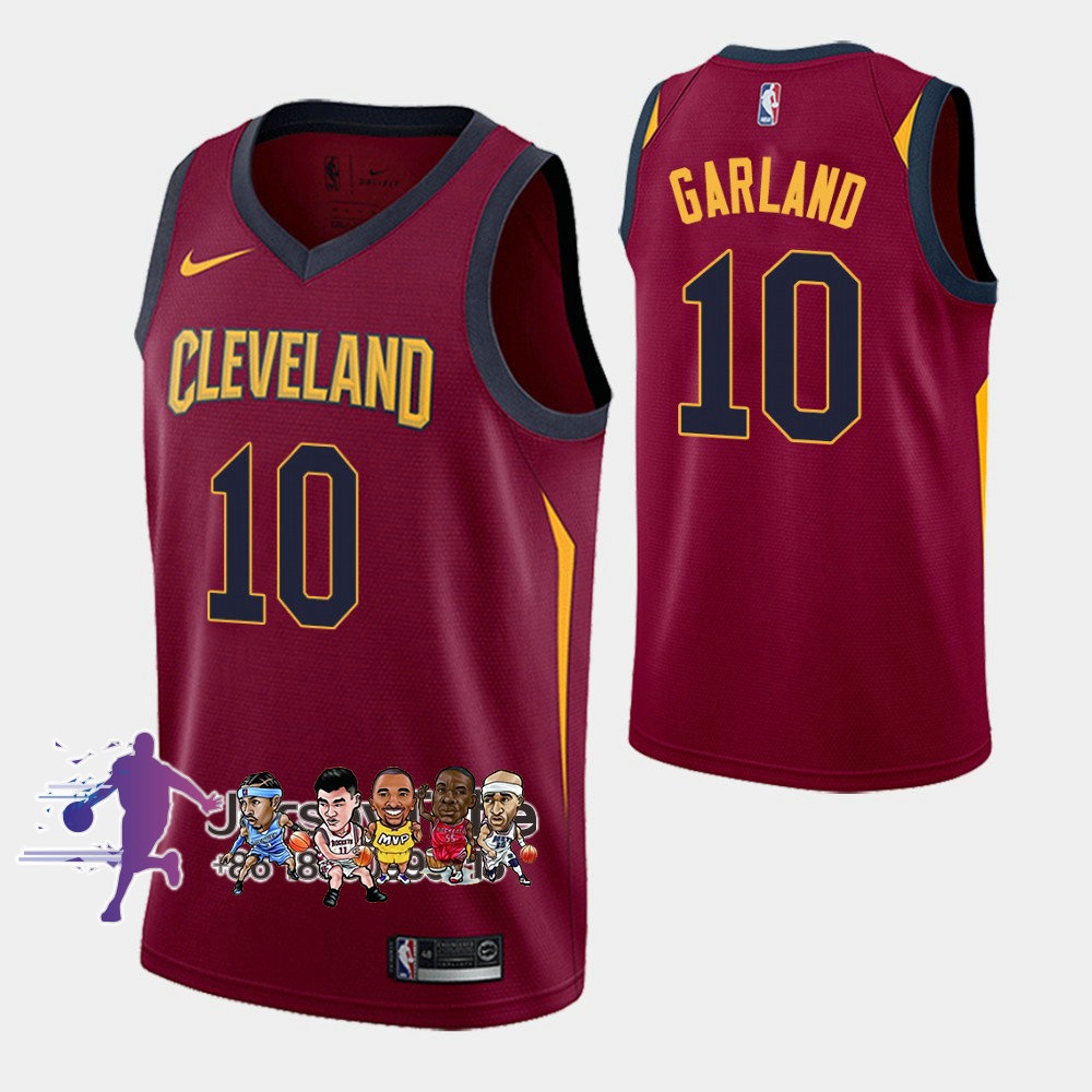 2021 22 Camiseta Masculina De Basquete NBA Cleveland Cavaliers 10 Jerseys Garland Darius Vermelho Escorrega o Preco