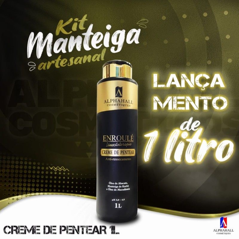 Creme De Pentear Manteiga Artesanal L Shopee Brasil