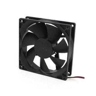 Cooler 90x90x25mm 9cm 90mm 92mm 90x25mm Rotação: 3.000 RPM Tensão: 24V. Microventilador Unitário. Estrutura: Plástico ABS de Alta Resistência.