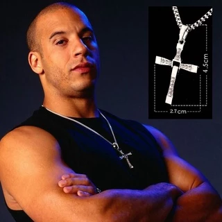 Nova Moda Colar Pingente Cruz De Cristal Para Homens Jesus Jóias