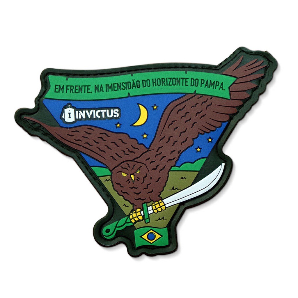 Patch Invictus Pampa Original com Velcro | Shopee Brasil
