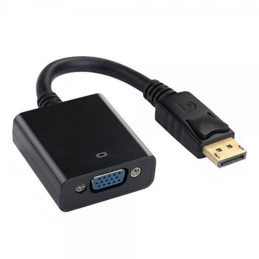 Cabo Conversor Adaptador Displayport Para Vga Femea