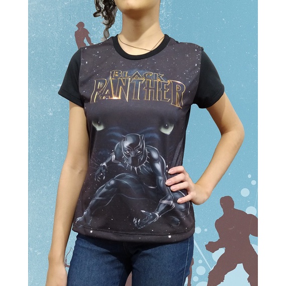 Marvel Camiseta Clásica De Manga Corta Con Sello De Pantera