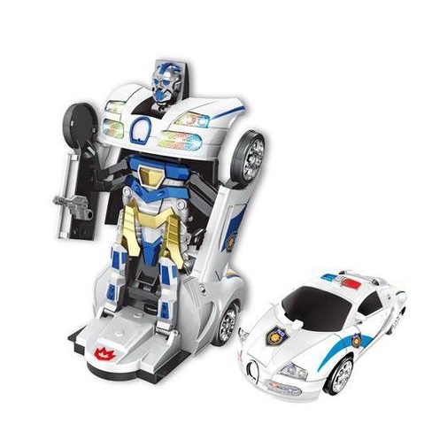 Carrinho Robô Polícia Zoop - Bate E Volta, Luz E Som, Transformável
