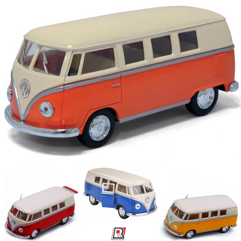 Miniatura Carrinho de Coleção de Ferro Volkswagen Kombi Combe Perua Corujinha de Metal 12cm