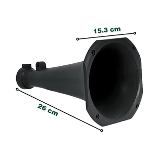 Cone Longo para Corneta Preto Plástico Driver Universal