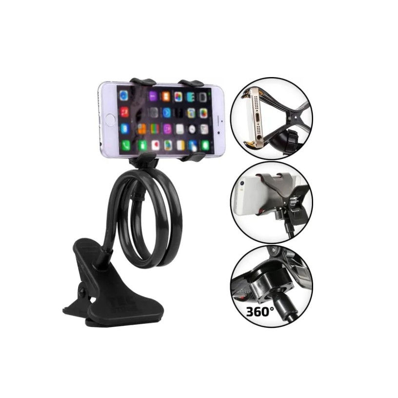 Imagem do produto Suporte Celular Universal Braço Articulado Flexível Presilha 7