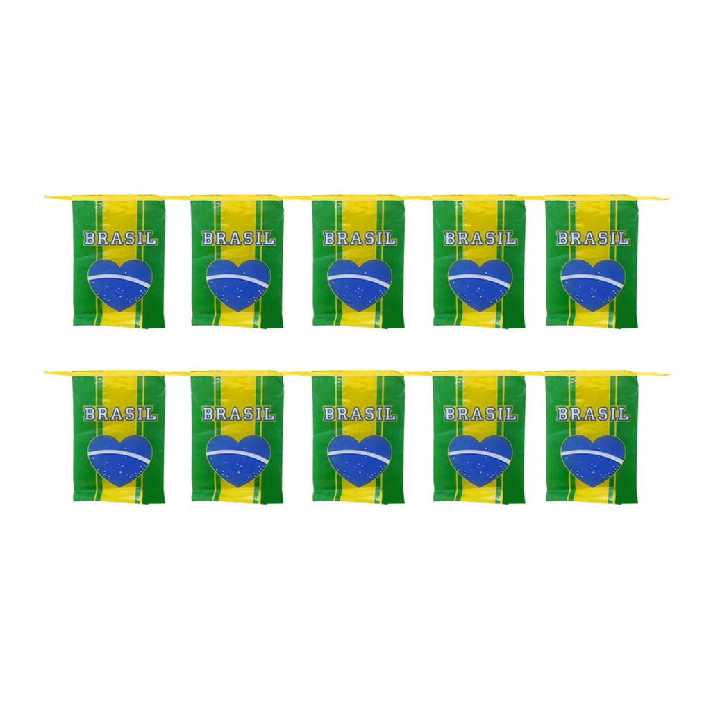 Bandeirinha Do Brasil Bandeirola Pl Stica Copa Do Mundo M Shopee Brasil