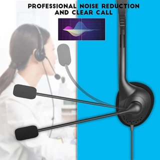 Cha Profissional Fio Fone Ouvido, Headset Telefone Para Ótimo Produção, Som Superior Para Ligações, Conexão Usb