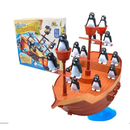 Jogo Barca dos Pinguins Piratas Equilibrio - Art Brink - Shop Macrozao