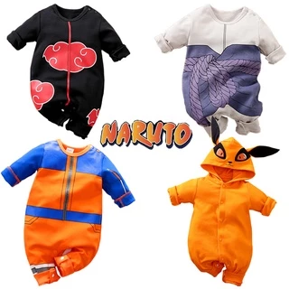 Roupas De Bebê Mangas Compridas Anime Naruto Sasuke Itachi Onesies Romper Macacões Do Bebê Recém-Nascido