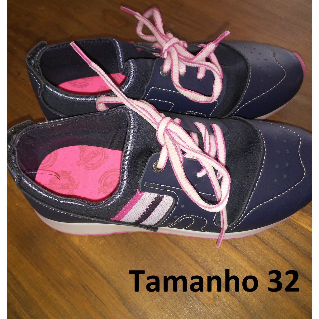 Tenis menina best sale tamanho 32