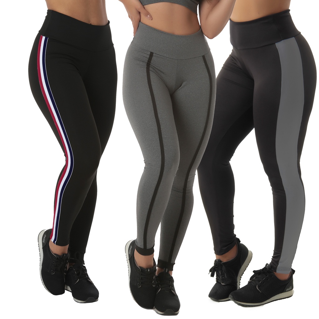 Kit 2 Leggings Suplex Kaya e Bicolor ACADEMIA NÃO FICA