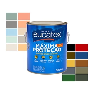 Tinta Acrilica Emborrachada Elástica Paredes Telhados Eucatex 3,6 Lt
