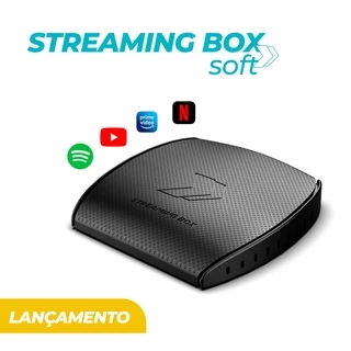 Streaming Box Soft Automotivo Para Carros C/ Sistema Carplay WiFi E Bluetooth Integrados