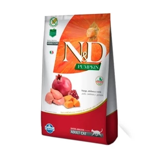 Ração Pumpkin N&D para Gatos Adultos sabor Frango 400G