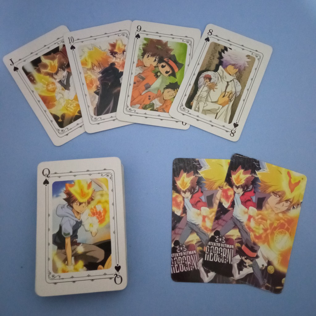 Baralho Anime Katekyo Hitman Reborn - Tsuna Sawada Tsunayoshi Hibari Kyoya  Lambo Carta Jogo Truco Pôker Cartas Cards Personagens