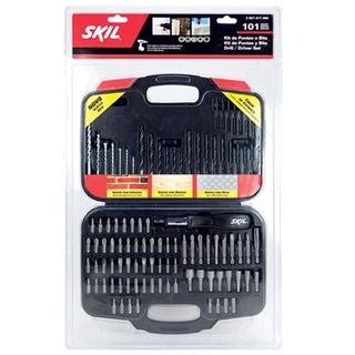 Estojo para Fixar e Parafusar com 101 Peças SKIL