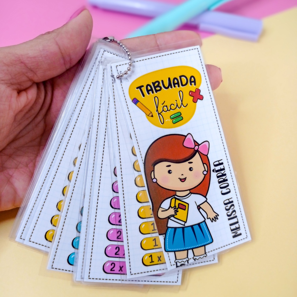 Chaveiro Tabuada Divertida ( Personalizada) | Shopee Brasil